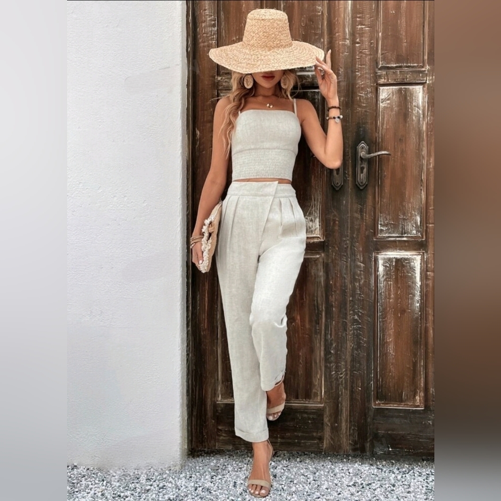 Linen pant set
